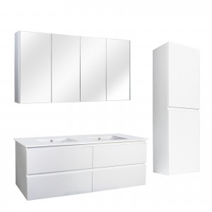 Revive Matte White Wall Hung 1200 Vanity Cabinet Only